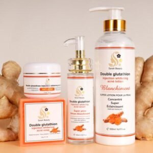 Gamma  au Curcuma et au double  , Crème Organics, Éclaircissant Efface les taches d’acnésglitathion