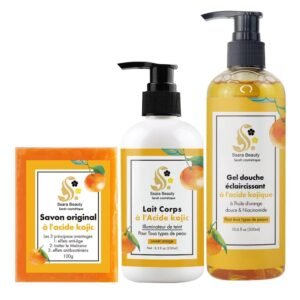 Kit ultra hydratant, éclaircissant  et clarifiant kojic des 7produits